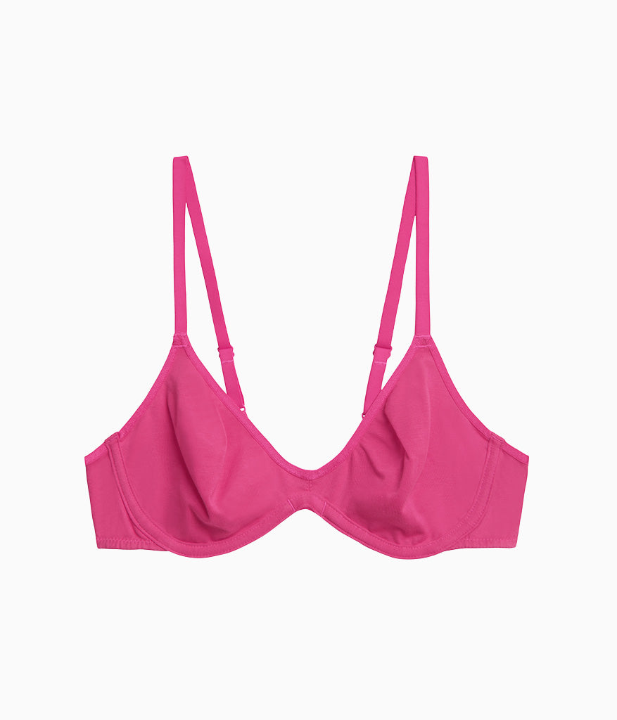 Wacoal Cotton To A Tee Scoop Underwire Bra - Raspberry Sorbet