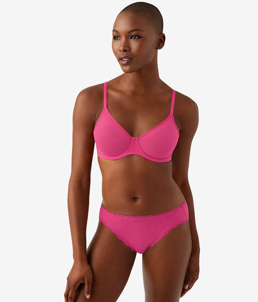Wacoal Cotton To A Tee Underwire Bra - Raspberry Sorbet