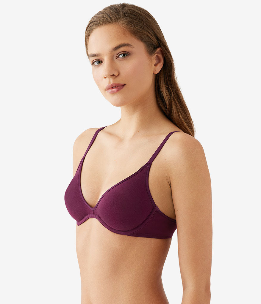 Wacoal Cotton To A Tee Scoop Underwire Bra - Potent Purple