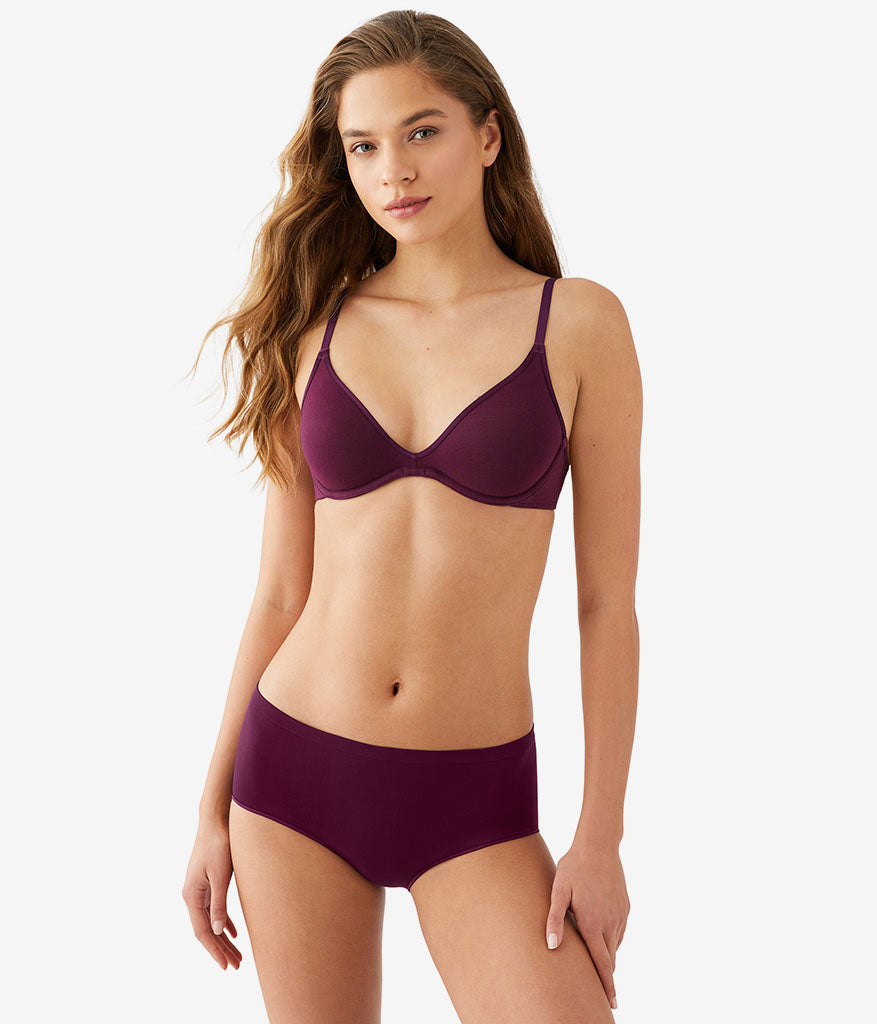 Wacoal Cotton To A Tee Scoop Underwire Bra - Potent Purple