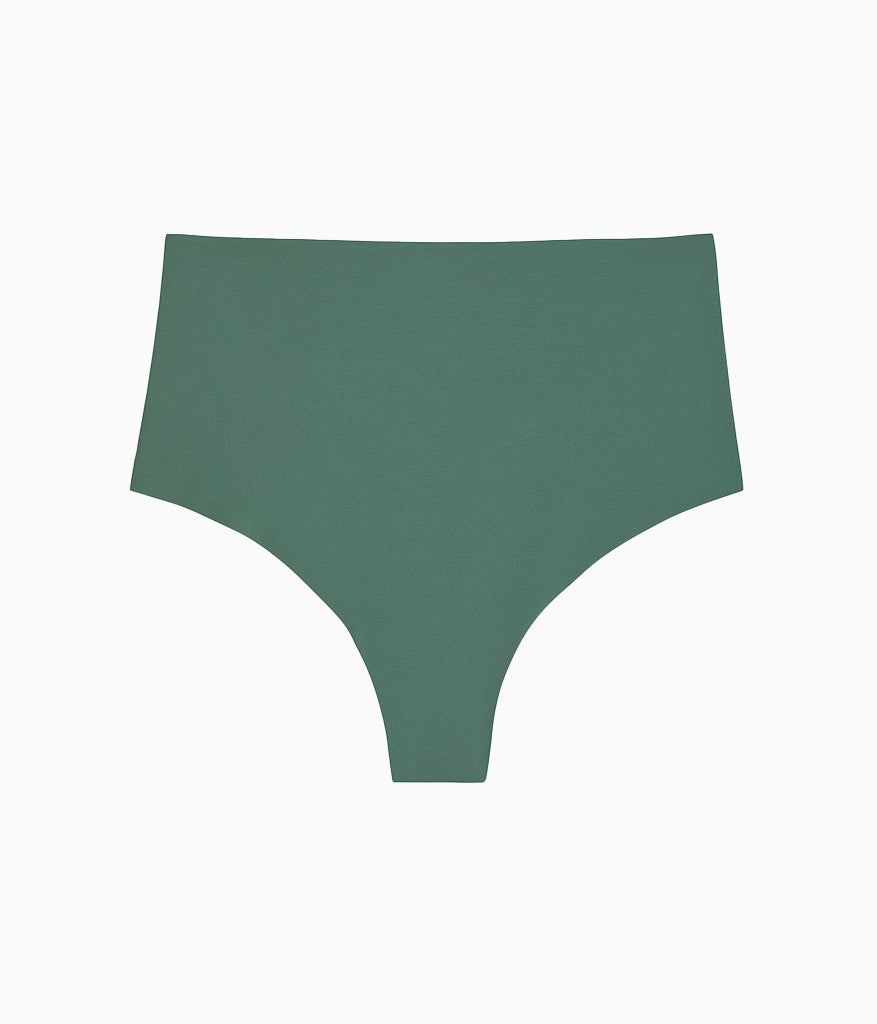 Wacoal b.bare Hi-Waist Thong - Cilantro