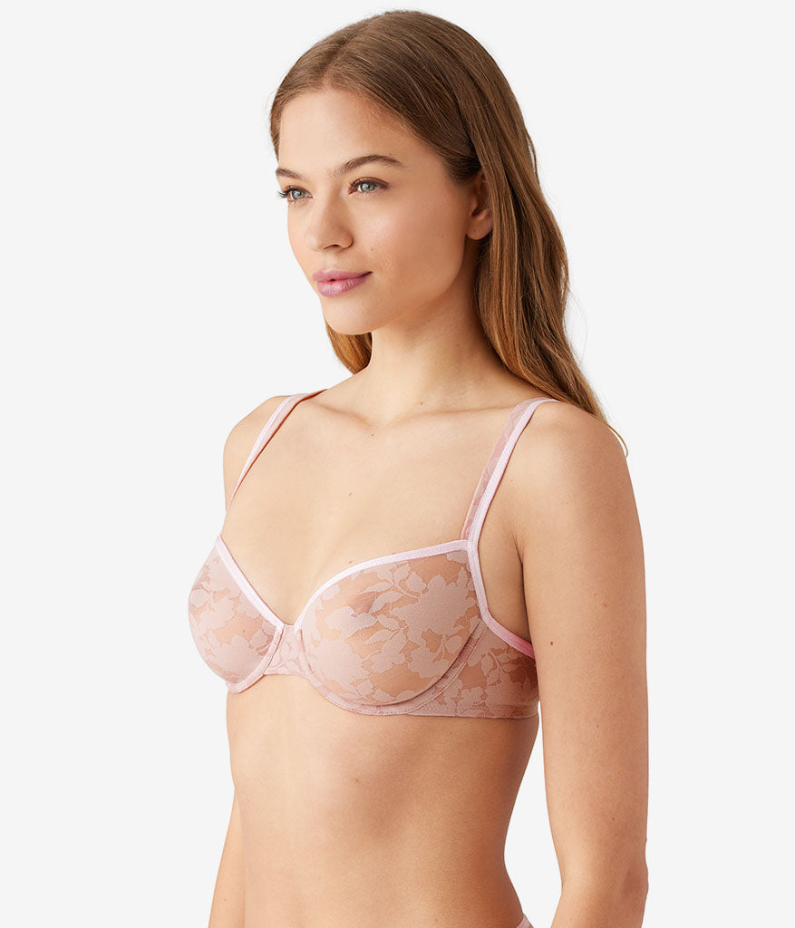 Wacoal Shadow Scene Underwire Bra - Blush Pink