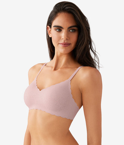 Wacoal b.wow'd Lace Wire Free Bra - Blush Pink