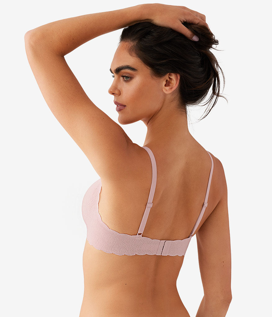 Wacoal b.wow'd Lace Wire Free Bra - Blush Pink
