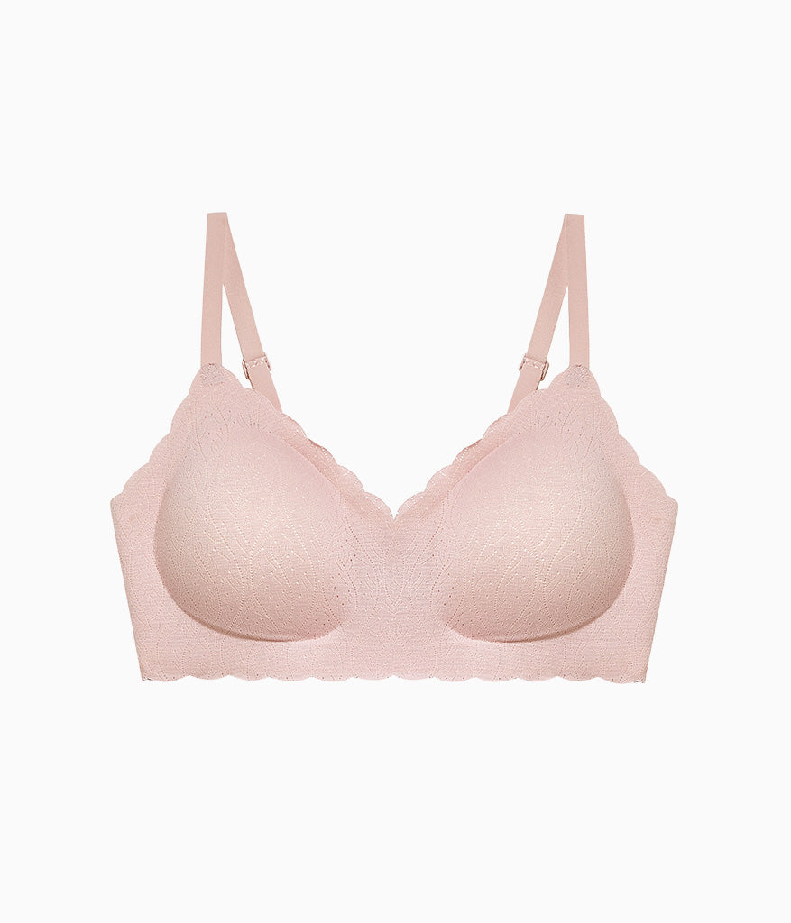 Wacoal b.wow'd Lace Wire Free Bra - Blush Pink