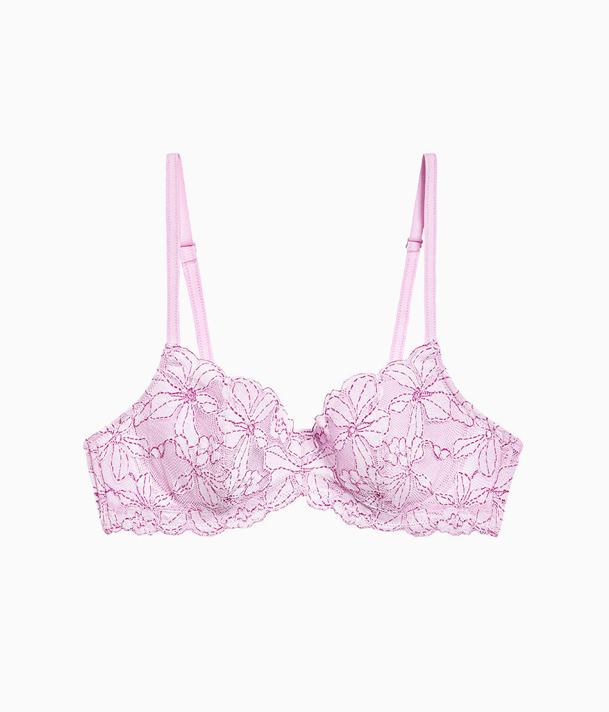 Wacoal Feeling Famous Balconette Contour Bra - Pink Lavender/Very Berry