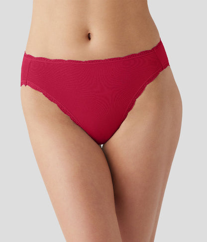 Wacoal Inspired Eyelet Hi-Leg - Cerise