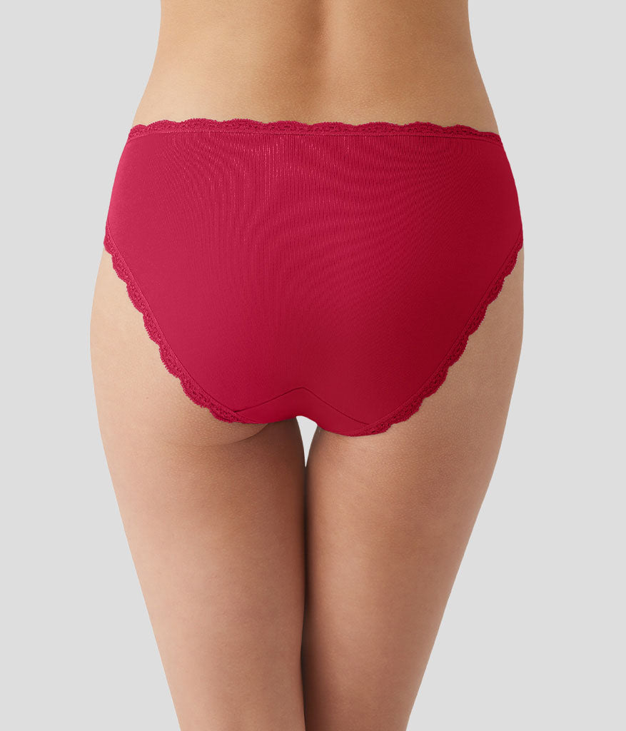 Wacoal Inspired Eyelet Hi-Leg - Cerise