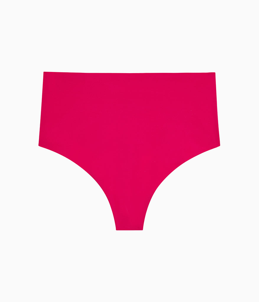 Wacoal b.bare Hi-Waist Thong - Cerise