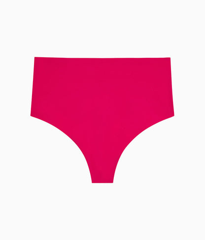 Wacoal b.bare Hi-Waist Thong - Cerise