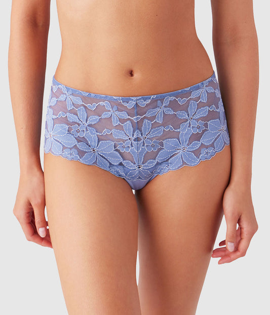 Wacoal Feeling Famous Tanga - Country Blue/Bright White