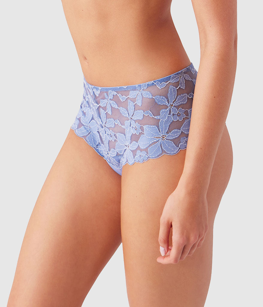Wacoal Feeling Famous Tanga - Country Blue/Bright White