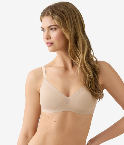 Wacoal b.wow'd Modern Wire Free Bra - Au Natural