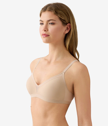 Wacoal b.wow'd Modern Wire Free Bra - Au Natural