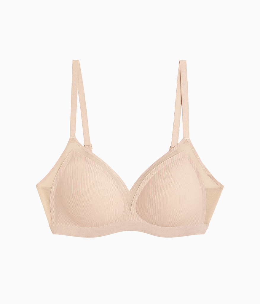 Wacoal b.wow'd Modern Wire Free Bra - Au Natural