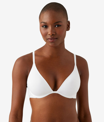 Wacoal Cotton To A Tee Plunge T-Shirt Bra - White