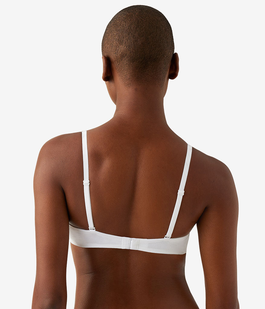 Wacoal Cotton To A Tee Plunge T-Shirt Bra - White