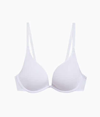 Wacoal Cotton To A Tee Plunge T-Shirt Bra - White