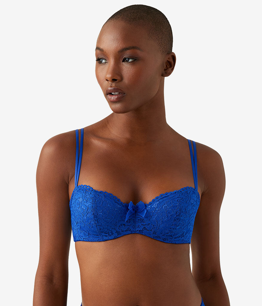 Wacoal Ciao Bella Balconette Bra - Surf Blue