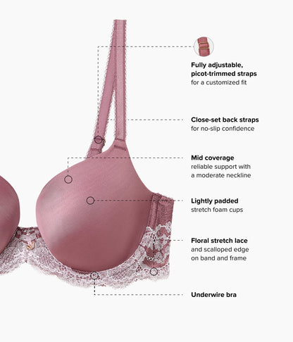 Wacoal Modern Affair T-Shirt Bra - Rose Brown/Cradle Pink