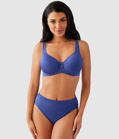 Wacoal Basic Beauty Spacer Underwire T-Shirt Bra - Skipper Blue
